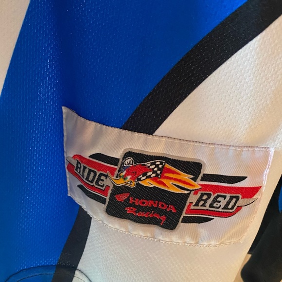 VTG RARE HONDA RIDE RED RACING #4 RICKY CARMICHAEL MOTOCROSS JERSEY SIZE 2XL - Picture 5 of 5